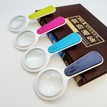 Χειροκίνητος μεγεθυντικός φακός LED με υψηλό μέγεθος μεγέθυνσης, φορητός φωτιζόμενος φακός για προστασία ματιών