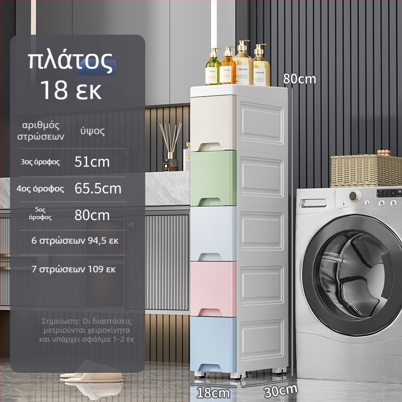 Ντουλάπι αποθήκευσης με συρτάρια για κενά — πλαστικό, σταθερό στο πάτωμα, απλό και μοντέρνο στυλ, 5 кг, Na likes