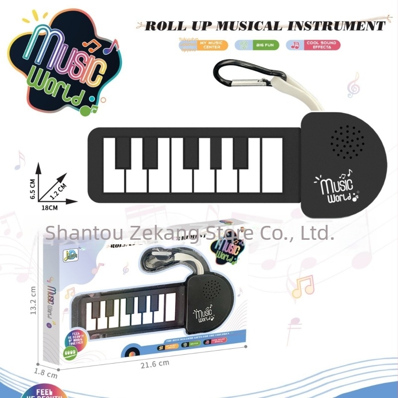 12‑κλειδιά ηλεκτρονικό πληκτρολόγιο, σώμα από σιλικόνη, πολυφωνία 16 φωνών, κάτω από 100 τόνους, μέχρι 10 demo τραγούδια.