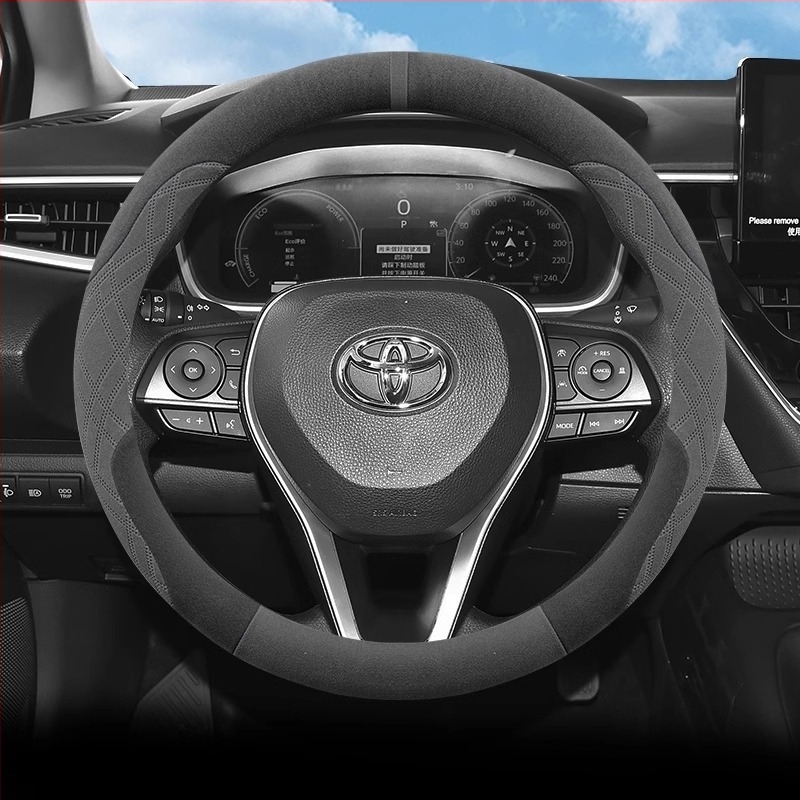 Κάλυμμα τιμονιού από σουέντ, γενικής εφαρμογής, αθλητικό στυλ, για όλες τις εποχές, με δυνατότητα προσαρμογής