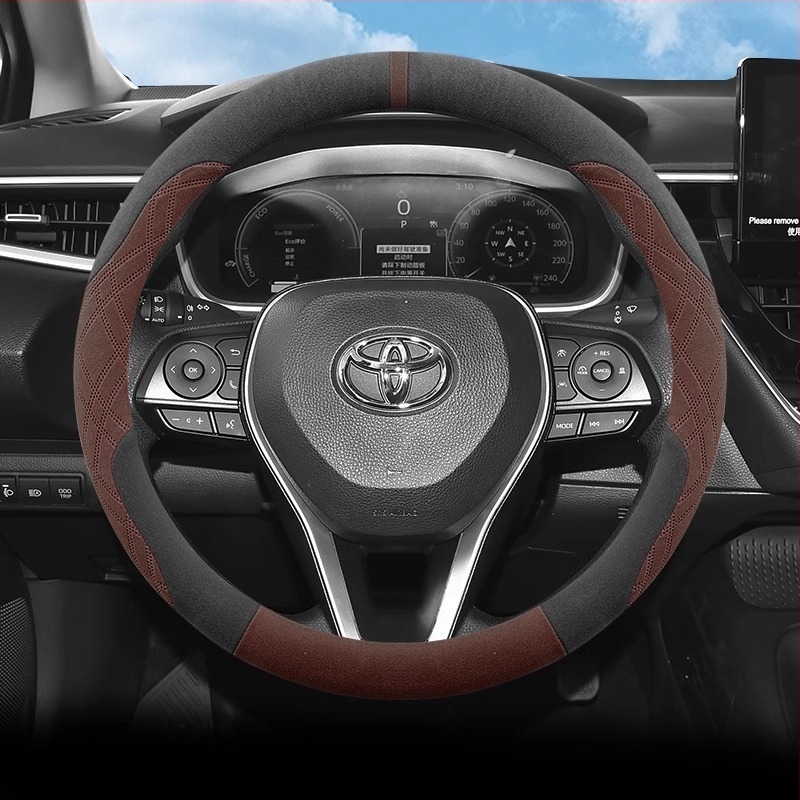 Κάλυμμα τιμονιού από σουέντ, γενικής εφαρμογής, αθλητικό στυλ, για όλες τις εποχές, με δυνατότητα προσαρμογής