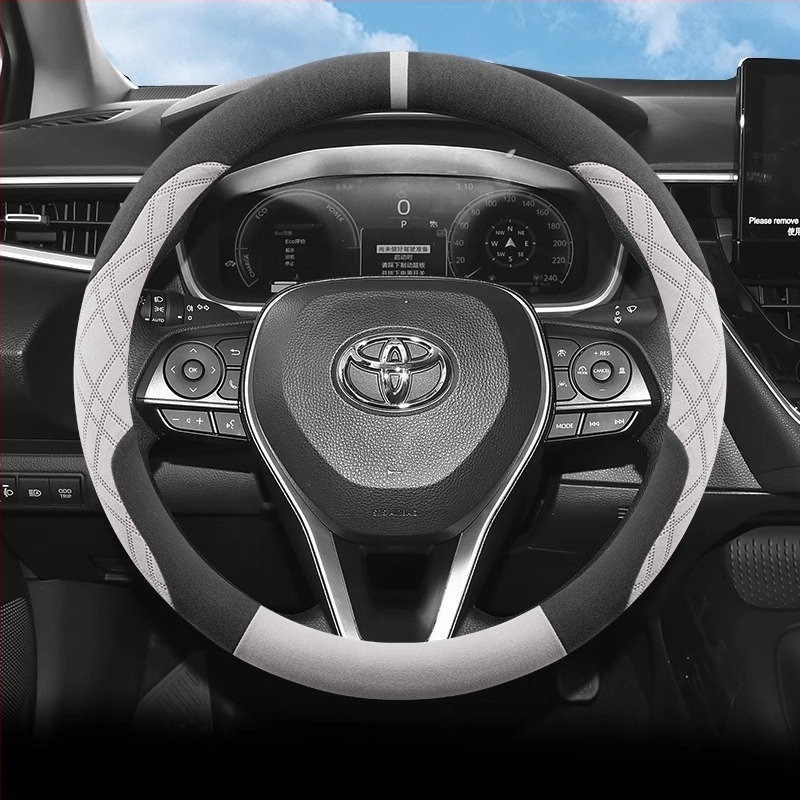 Κάλυμμα τιμονιού από σουέντ, γενικής εφαρμογής, αθλητικό στυλ, για όλες τις εποχές, με δυνατότητα προσαρμογής