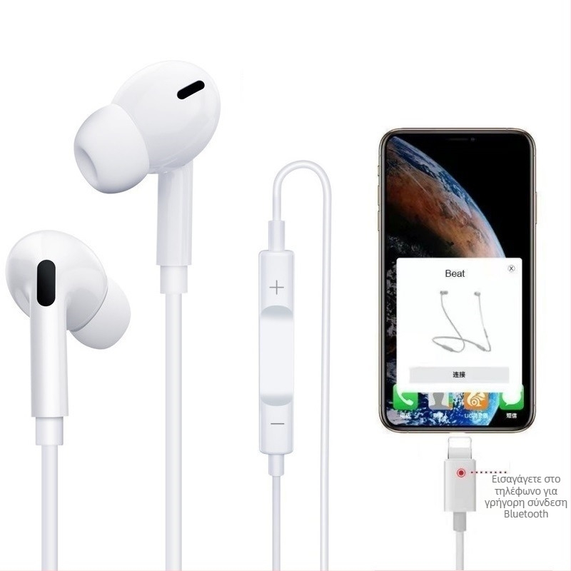 Αντάπτορας 3,5 mm σε USB-C για Apple ενσύρματα ακουστικά (2η/3η γενιά) – Συμβατός με Android, σχεδιασμός για το αυτί