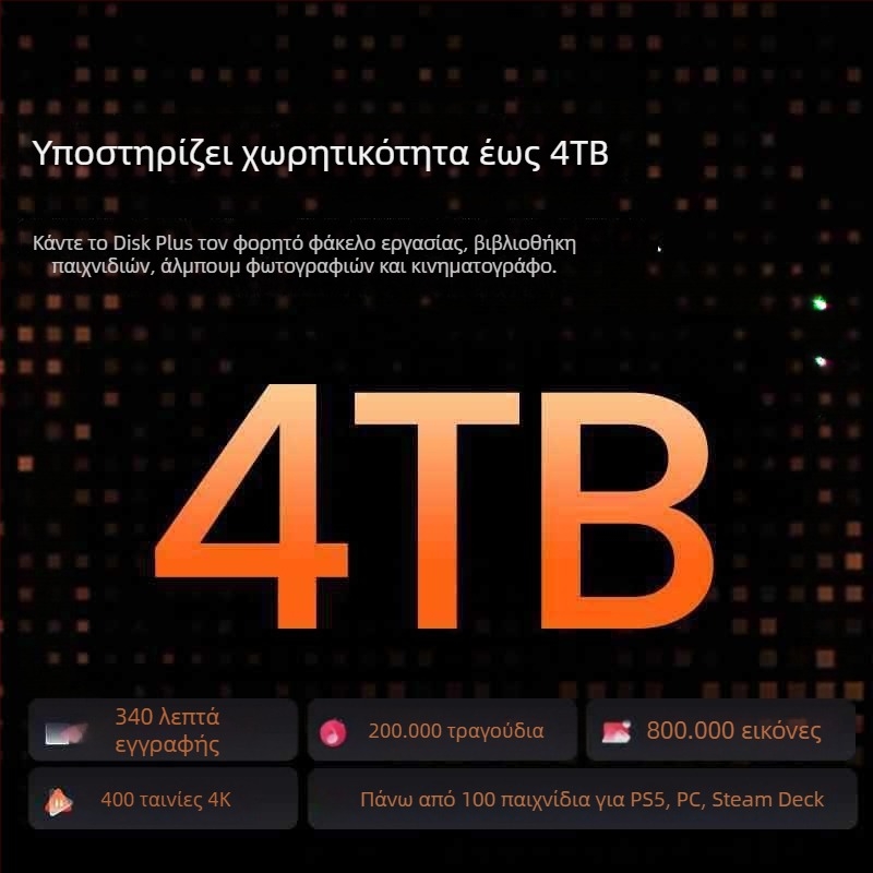 SD002 Θήκη Σκληρού Δίσκου από Αλουμίνιο με Ενεργό Ψύξη, 4TB Χωρητικότητα, Μεταφορά 10Gbps