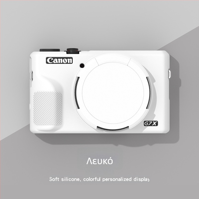 Θήκη προστασίας από σιλικόνη για Canon G7X III – Runzhe μαλακό κέλυφος, ανθεκτικό στις γρατζουνιές και πτώσεις, περιλαμβάνει θήκη και κάλυμμα κάμερας