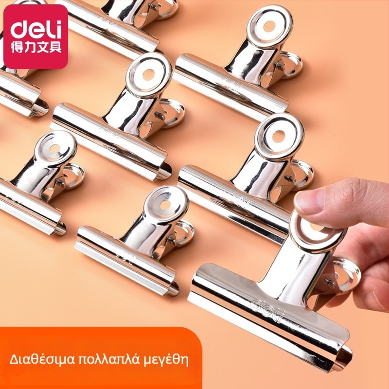 Deli μεταλλικός κλιπ - οργάνωση γραφείου για αποδείξεις και εισιτήρια