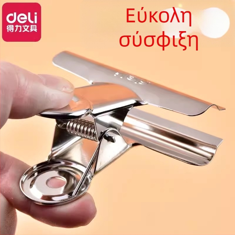 Deli μεταλλικός κλιπ - οργάνωση γραφείου για αποδείξεις και εισιτήρια