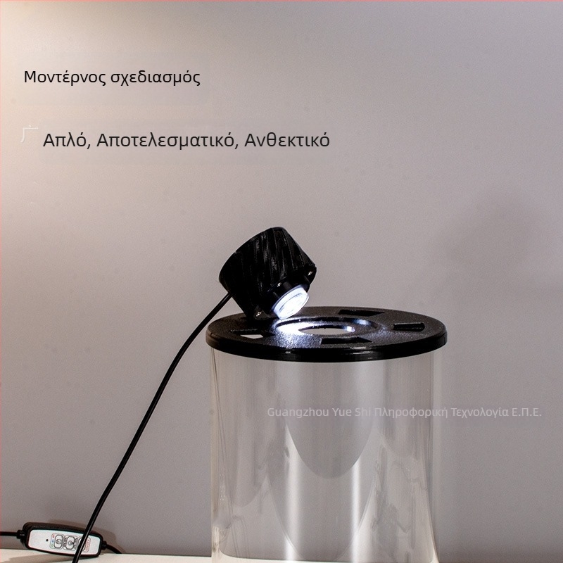 Γυάλινη φιάλη για μικροτοπίο από γυαλί υψηλής αντοχής με USB λαμπτήρα φυτών – DIY υλικό