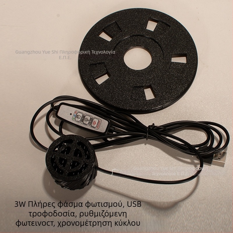 Γυάλινη φιάλη για μικροτοπίο από γυαλί υψηλής αντοχής με USB λαμπτήρα φυτών – DIY υλικό