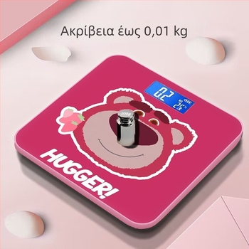 Ψηφιακή ζυγαριά σώματος, σε στυλ καρτούν, με USB επαναφορτιζόμενη ή μπαταρία, για οικιακή χρήση