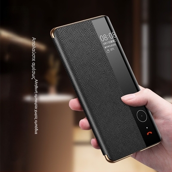 Shangyi θήκη με καπάκι από γνήσιο δέρμα για Huawei Mate 40 Pro – Υποστήριξη εξατομίκευσης