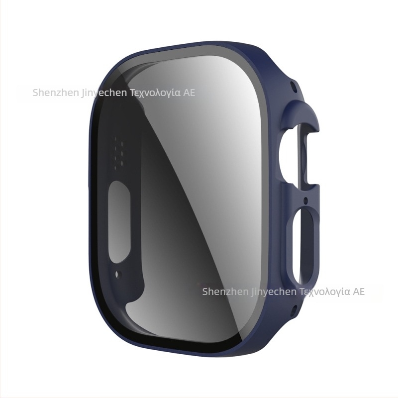 Κάλυμμα απορρήτου Apple Watch S11/10/9 με προστασία οθόνης από tempered glass και ενσωματωμένο PC περίβλημα