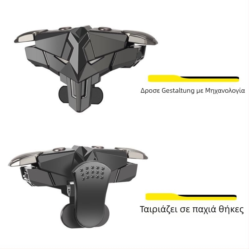 Ασύρματος ελεγκτής παιχνιδιών για κινητά με κατασκευή από ABS+κράμα, με ανάδραση ισχύος, συμβατός με Android και iPhone, μοντέλο Z4