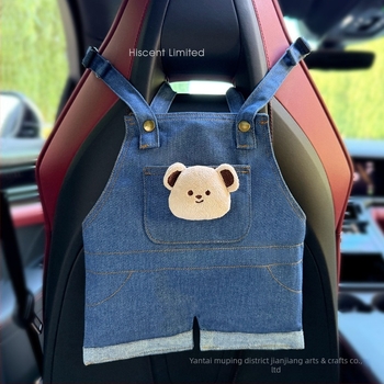 Κρεμαστή θήκη χαρτομάντηρων αυτοκινήτου για πίσω κάθισμα – υφασμάτινη, με λαβή