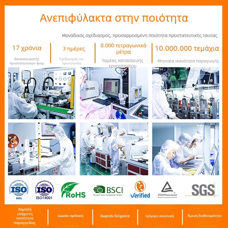 Προστατευτικό οθόνης από γυαλί για iPhone 17/16 Pro – HD ευκρίνεια, προστασία απορρήτου, αντίσταση στη σκόνη, αντοχή σε πτώσεις