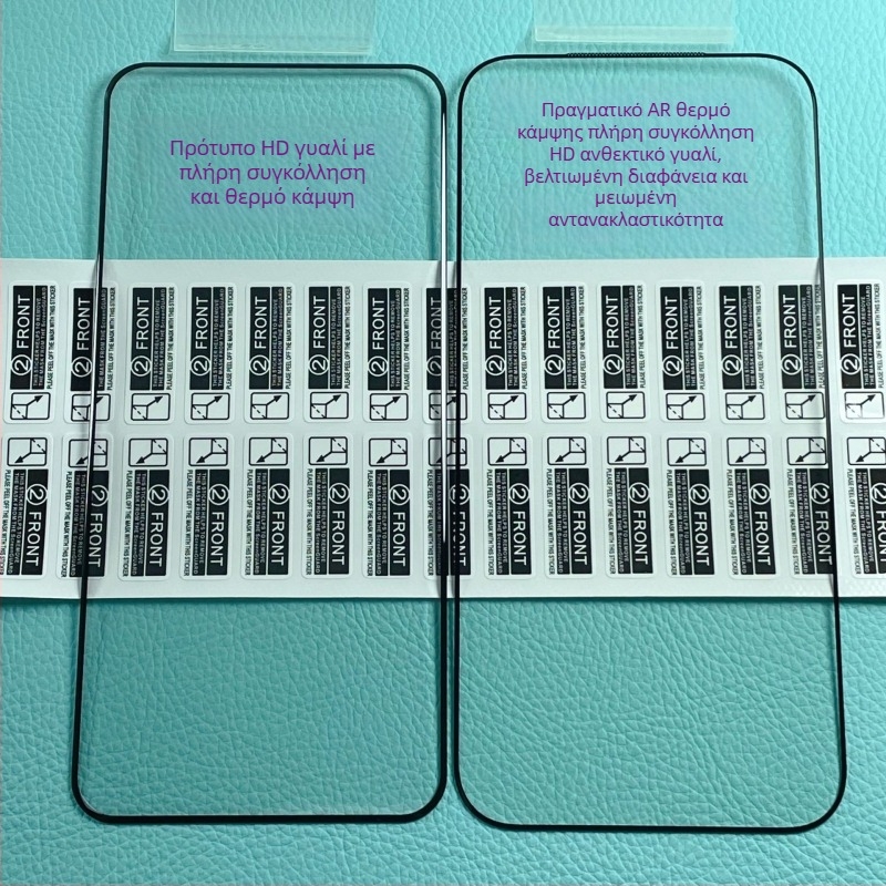 Προστατευτικό μπροστινού οθόνης από θερμώς γυαλί για το iPhone 17 Pro Max με AR αντι-ανακλαστικότητα, πλήρες κόλλημα, προστασία από σκόνη, υψηλής ευκρίνειας