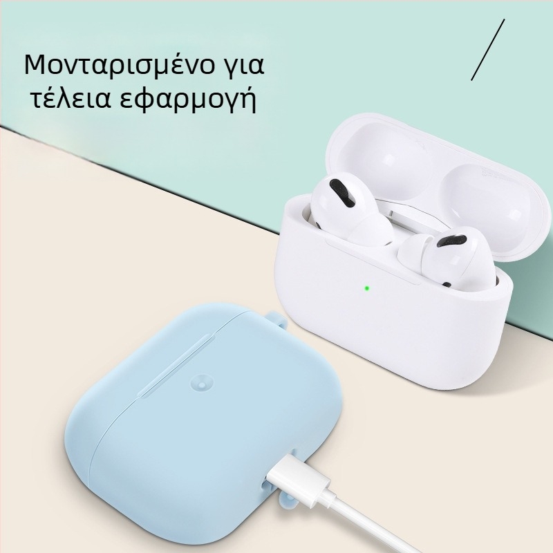 Θήκη προστασίας AirPods 4ης γενιάς, από υγρή σιλικόνη, χύτευση με έγχυση, φορητό μαλακό κάλυμμα