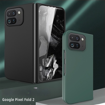 Θήκη τηλεφώνου για Google Pixel 10 Pro Fold με υφή δέρματος και επίστρωση λαδιού σε μορφή ψεκασμού, ενσωματωμένος προστατευτικός φιλμ οθόνης, αντι-δακτυλικό, ανθεκτικό σε πτώσεις