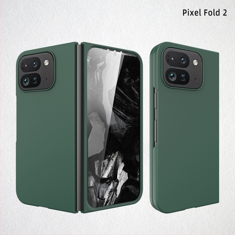 Θήκη τηλεφώνου για Google Pixel 10 Pro Fold με υφή δέρματος και επίστρωση λαδιού σε μορφή ψεκασμού, ενσωματωμένος προστατευτικός φιλμ οθόνης, αντι-δακτυλικό, ανθεκτικό σε πτώσεις