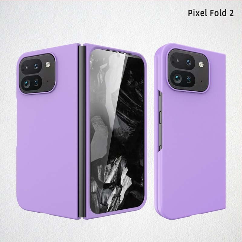Θήκη τηλεφώνου για Google Pixel 10 Pro Fold με υφή δέρματος και επίστρωση λαδιού σε μορφή ψεκασμού, ενσωματωμένος προστατευτικός φιλμ οθόνης, αντι-δακτυλικό, ανθεκτικό σε πτώσεις