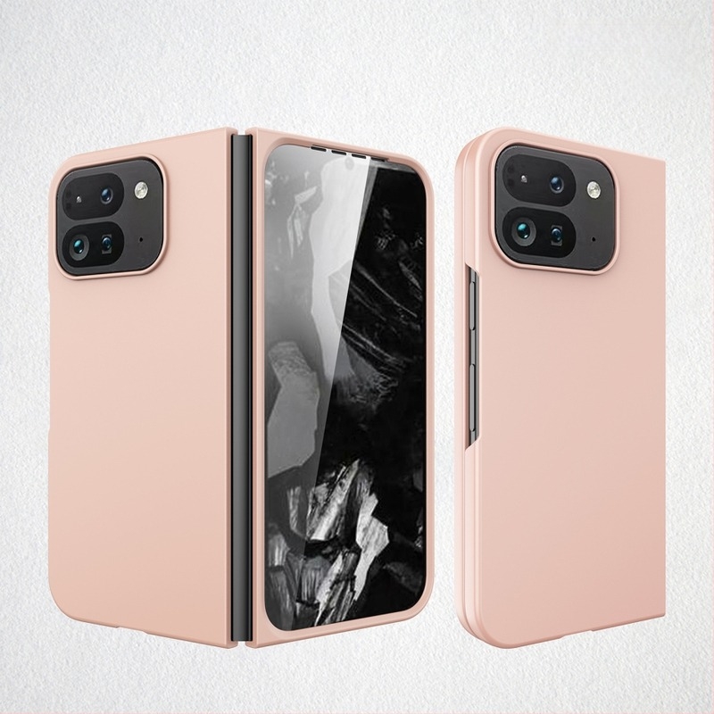 Θήκη τηλεφώνου για Google Pixel 10 Pro Fold με υφή δέρματος και επίστρωση λαδιού σε μορφή ψεκασμού, ενσωματωμένος προστατευτικός φιλμ οθόνης, αντι-δακτυλικό, ανθεκτικό σε πτώσεις