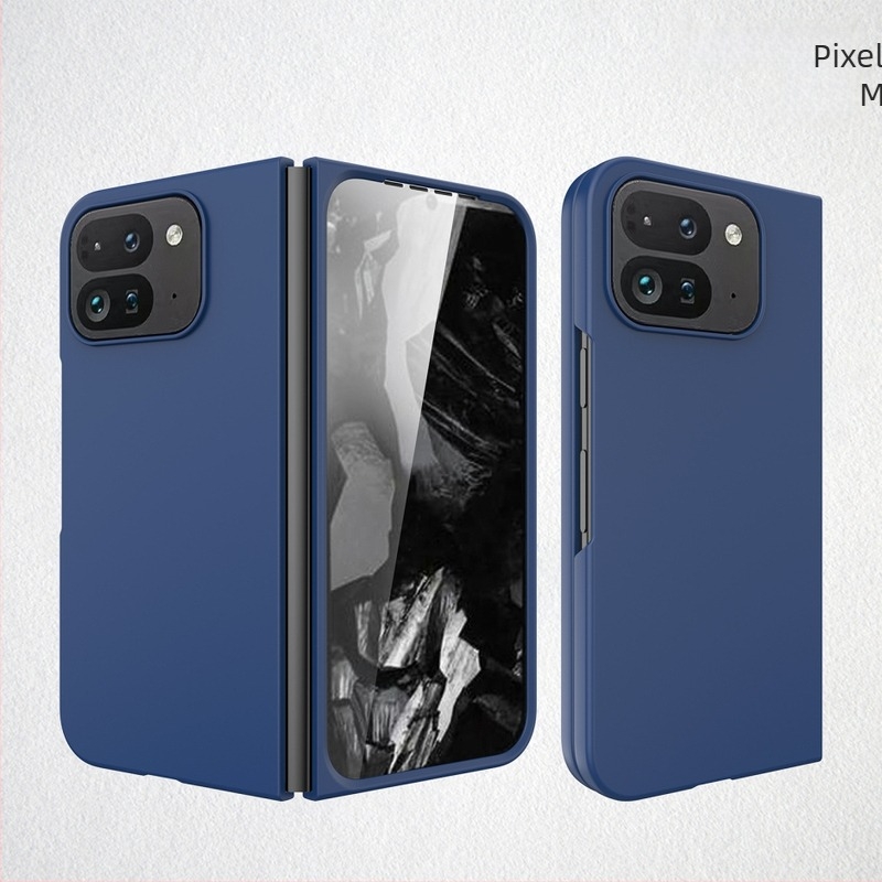 Θήκη τηλεφώνου για Google Pixel 10 Pro Fold με υφή δέρματος και επίστρωση λαδιού σε μορφή ψεκασμού, ενσωματωμένος προστατευτικός φιλμ οθόνης, αντι-δακτυλικό, ανθεκτικό σε πτώσεις