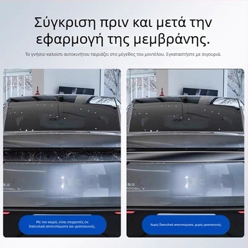 Φιλμ σκουρόχρωσης προβολέων και πίσω φώτων για Tesla Model Y / YL — φιλμ αλλαγής χρώματος, Μαύρος Πολεμιστής