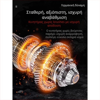 Yi Ju χειροκίνητη σκούπα αυτοκινήτου – 18.5V, 150W, 6000Pa, επαναφορτιζόμενη, καλώδιο 40 cm