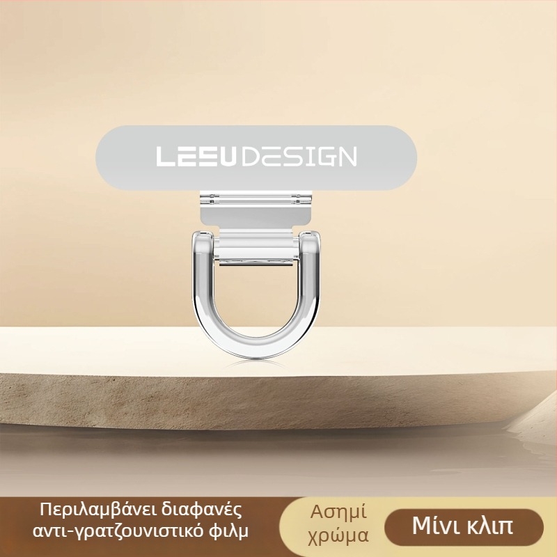 Unisex λουρί κινητού από ανοξείδωτο ατσάλι με PU κορδόνι και μεταλλική αγκράφα, στίμπινγκ σε κατασκευή