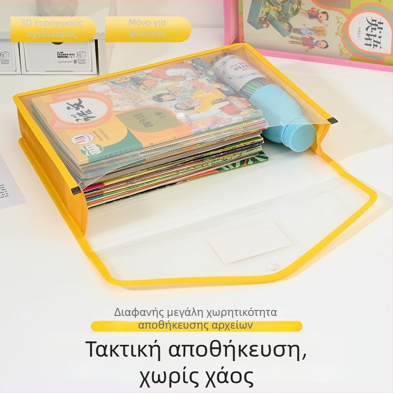 Διαφανής θήκη εγγράφων για επιχειρηματικές άδειες και πιστοποιητικά, Yifa, PP υλικό, οριζόντιο/καθέτο στυλ, μορφή καρτούν