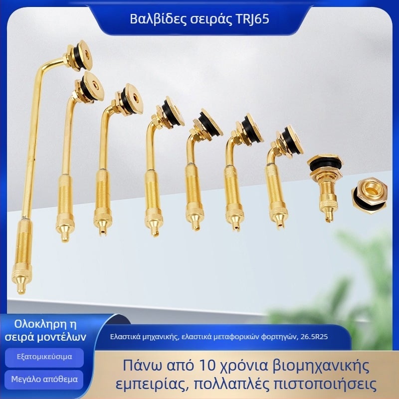 Βαλβίδα χωρίς αέρα για ελαστικά, χαλκινο σώμα, μεγάλη κοιλότητα πυρήνα, διαιρούμενος τύπος, συναρμολόγηση με τύπο συμπίεσης