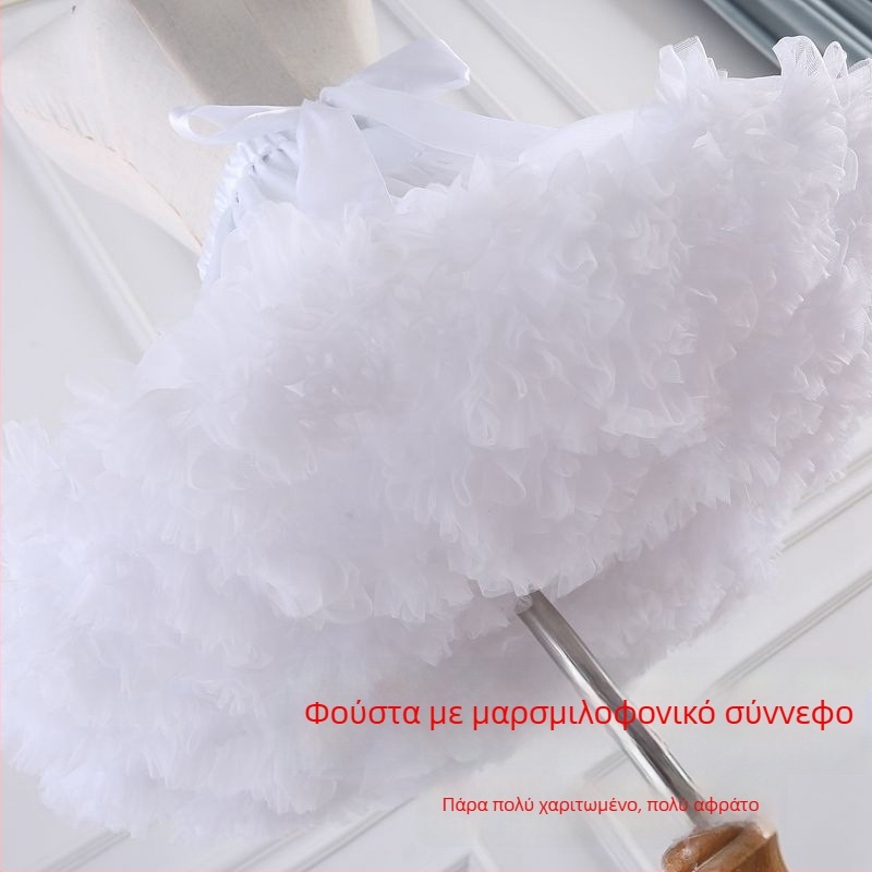Lolita bustle Petticoat με απαλό τούλι, τρεις μεταλλικοί δακτύλιοι, διπλό στρώμα νήματος, Μάρκα: Other, Άνοιξη 2022