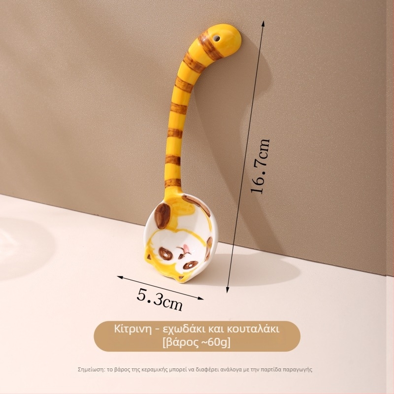 Κεραμικό κουταλάκι με μακριά λαβή και σχέδιο καρτούν για παιδιά; Υλικό: Κεραμικό • Σχέδιο: Καρτούν • Διαμόρφωση: Διαθέσιμη • Εκτύπωση λογοτύπου: Ναι