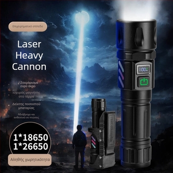 Χειροκίνητος φακός για εξωτερική χρήση, μοντέλο W5239, σειρά W5239, μπαταρία 18650, περίβλημα από κράμα αλουμινίου