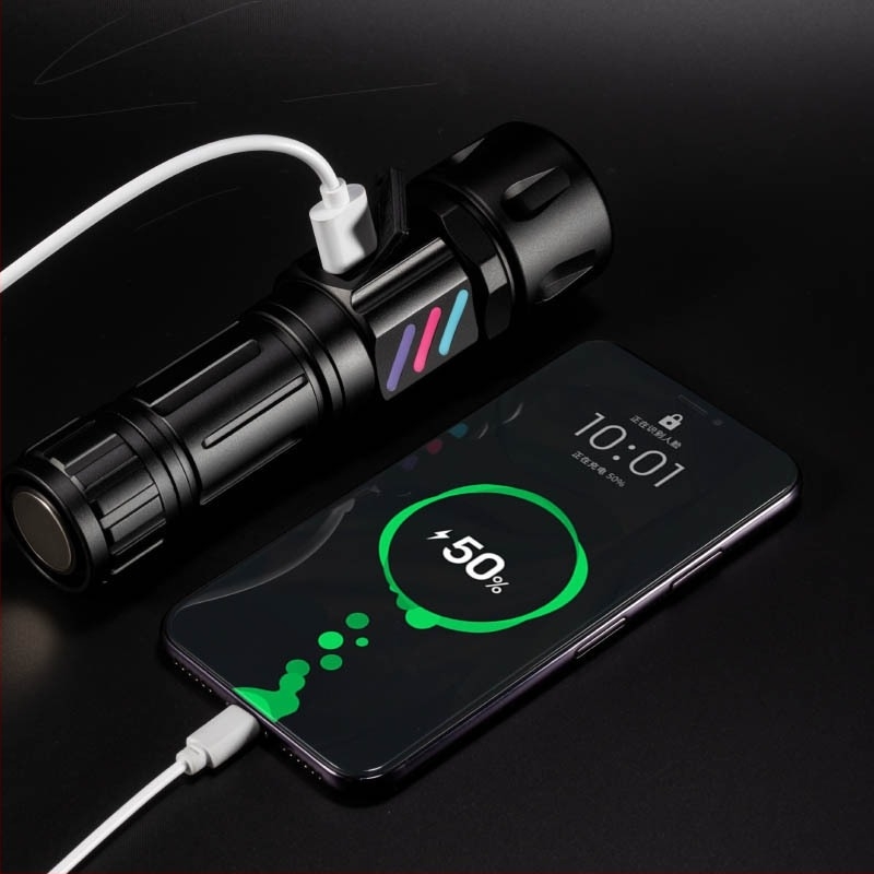 Χειροκίνητος φακός για εξωτερική χρήση, μοντέλο W5239, σειρά W5239, μπαταρία 18650, περίβλημα από κράμα αλουμινίου