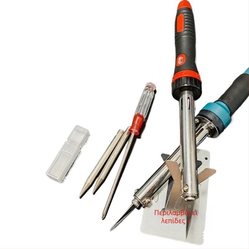 Χειροποίητος κηπουρικός ηλεκτρικός κολλητήρας με κατασκευή από ανοξείδωτο χάλυβα για κοπή και συγκόλληση πλαστικών μπουκαλιών