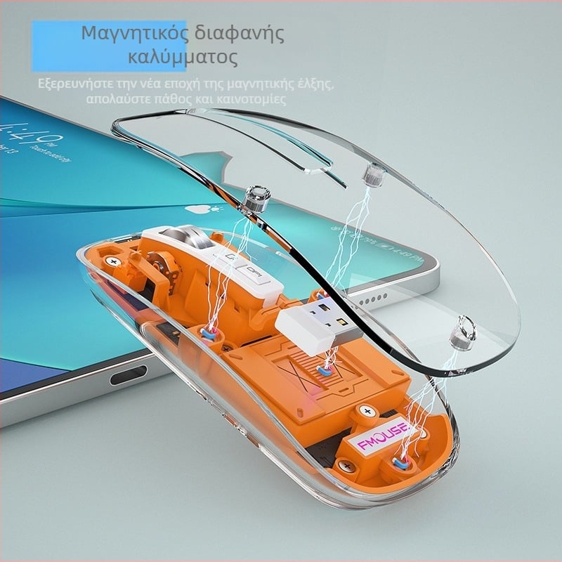 M133 Bluetooth ποντίκι με τρεις λειτουργίες, αθόρυβο και επαναφορτιζόμενο, 2400dpi, USB, 5 κουμπιά, ασύρματο 2.4GHz, εμβέλεια 10μ