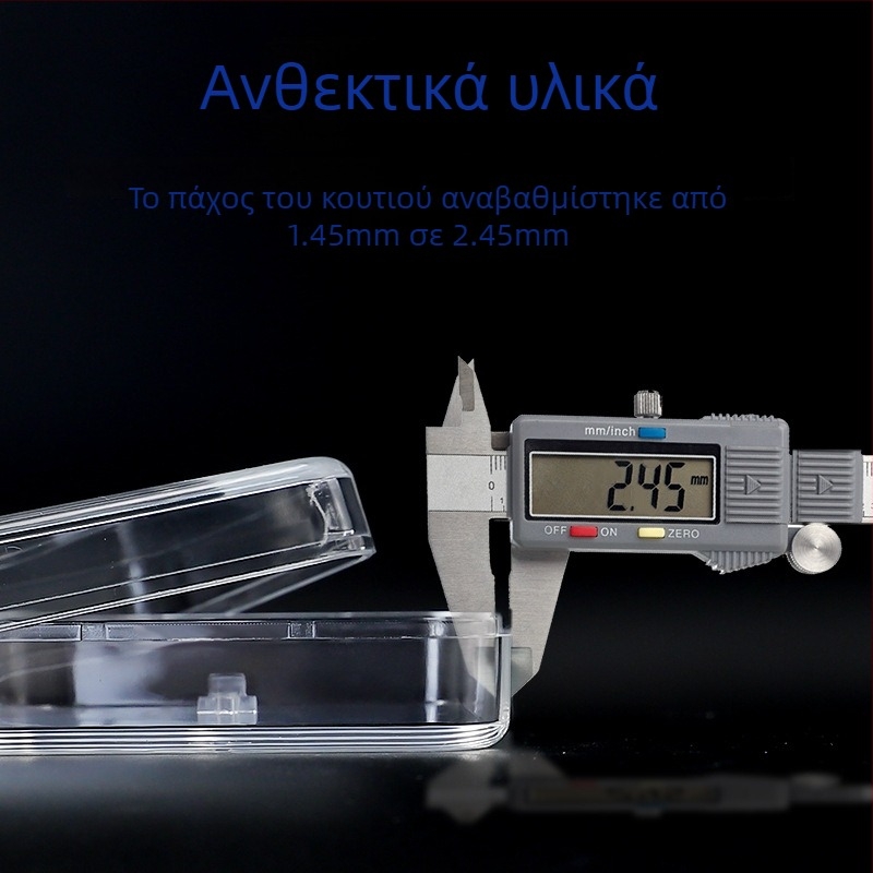 Δοκιμαστής διακοπτών πληκτρολογίου από κρυστάλλινο PC, μηχανικός άξονας με πράσινο άξονα, υποστηρίζει 4+ ασύρματες συσκευές και προσαρμοζόμενη θήκη καπακιών πλήκτρων