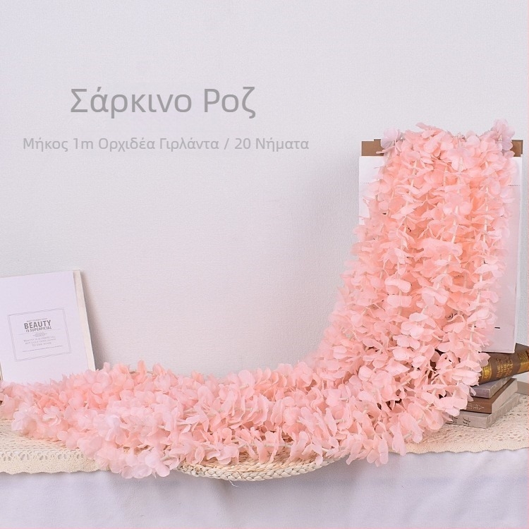 Κορδόνι τεχνητής ορχιδέας για διακόσμηση οροφής γάμου και ξενοδοχείου (πλαστικό, χύτευση με έγχυση, ποικιλία 40725458520, για γάμο, εξωτερικούς χώρους, αξεσουάρ φωτογράφησης, οικιακή διακόσμηση)