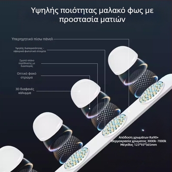 LED επιτραπέζιο φωτιστικό για ζωντανές μεταδόσεις και φωτογράφιση - 10W, 5V/2A, τρεις θερμοκρασίες χρωμάτων, ενσωματωμένος σχεδιασμός μίας σειράς