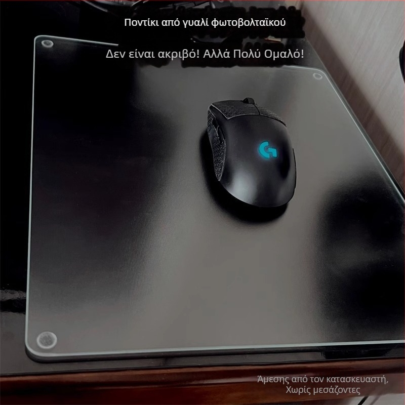 Γυάλινο μαξιλαράκι για ποντίκι με αντιολισθητική επιφάνεια, μονής όψης, με εκτυπωμένο λογότυπο, προσαρμόσιμο, μοντέλο SBD-6988