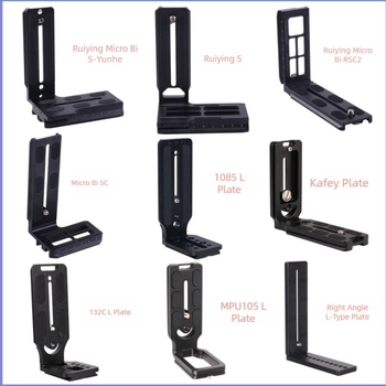 Πλάκα γρήγορης απόσπασης τύπου L για SLR κάμερα, κράμα αλουμινίου, μέγιστο φορτίο 2–5 κιλά, μοντέλο B016, βάρος 0,1 κιλό