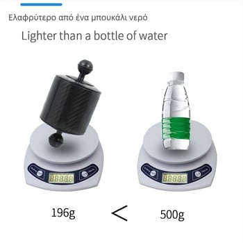 Υποβρύχιος βραχίονας λαμπτήρα για φωτογράφηση και στήριξη με κεφαλή σφαίρας 1 ίντσας — αλουμινίου κράμα + ανθρακονήματα, μέγιστο φορτίο 2–5 kg, μοντέλο D80MM