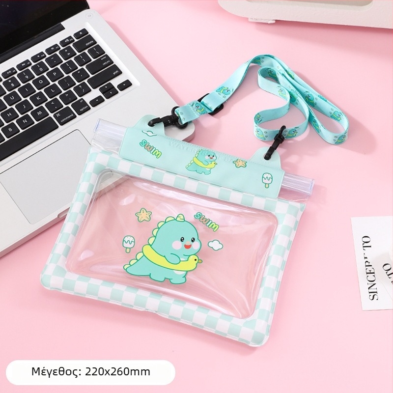 Αδιάβροχη ζώνη-τσάντα για κινητό με αεροθήκη και τριών επιπέδων σφραγισμένη αποθήκευση αέρα, PVC υλικό, μεγάλη χωρητικότητα; Κατάλληλη για κολύμβηση, κατάδυση, ράφτινγκ και ταξίδια.