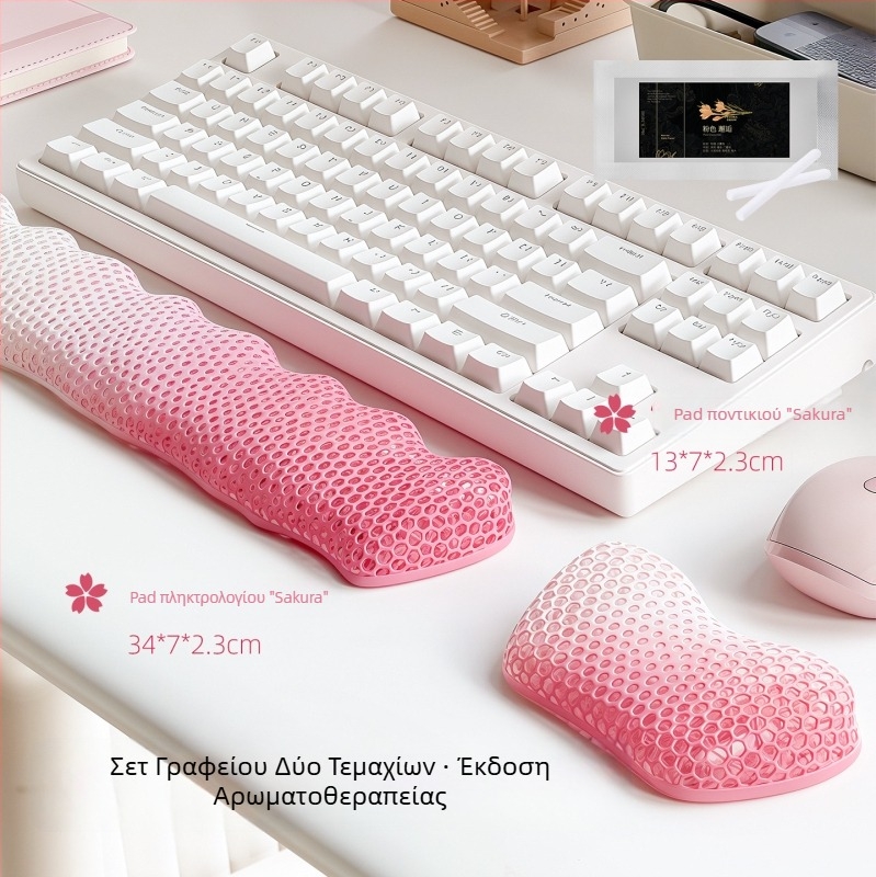 3D-εκτυπωμένο μαξιλάρι καρπού για μηχανικό πληκτρολόγιο (μοντέλο 1, βάρος 28 g, κυκλοφόρησε το 2025)