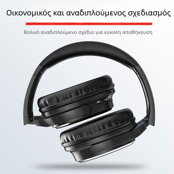 VJ901 Ασύρματο Bluetooth Headset, Ρετρό Στυλ, BT 6.0, Εμβέλεια 15 m, Αναδιπλούμενο, 8h Μπαταρία