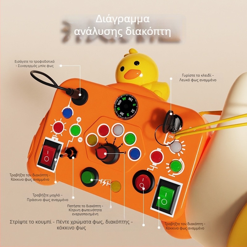 Μοντεσσόρι‑εμπνευσμένο εκπαιδευτικό μηχάνημα απασχόλησης για την πρώιμη μάθηση — ηλεκτρικό με προβολή ήχου και φωτός, ABS υλικό, για παιδιά 4–6 ετών