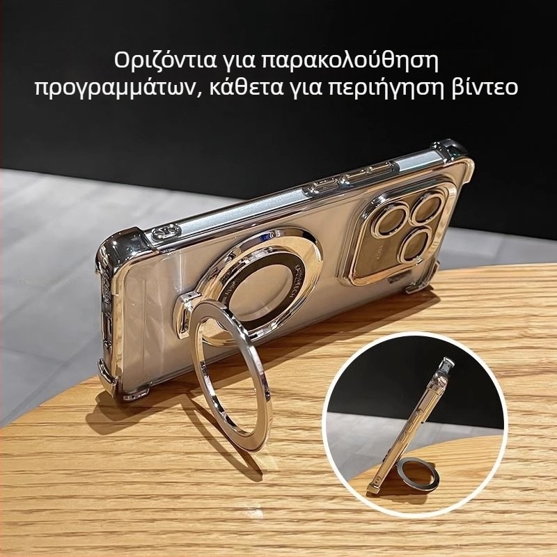 Θήκη κινητού IQOO 12 Pro Vivo σειρά – διαφανής υψηλής διαφάνειας, ανθεκτική στις πτώσεις, ακρυλικός πίσω, με ενσωματωμένο προστατευτικό φιλμ φακού και βάση