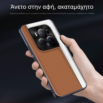 Θήκη τηλεφώνου QML για Honor Magic6Pro, από τεχνητό δέρμα, ματ φινίρισμα, καρό σχέδιο, προστασία από πτώσεις