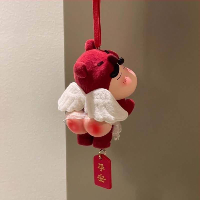 Κρεμαστό αυτοκινήτου: Αρκουδάκι σε στυλ καρτούν από ρητίνη, εσωτερική διακόσμηση